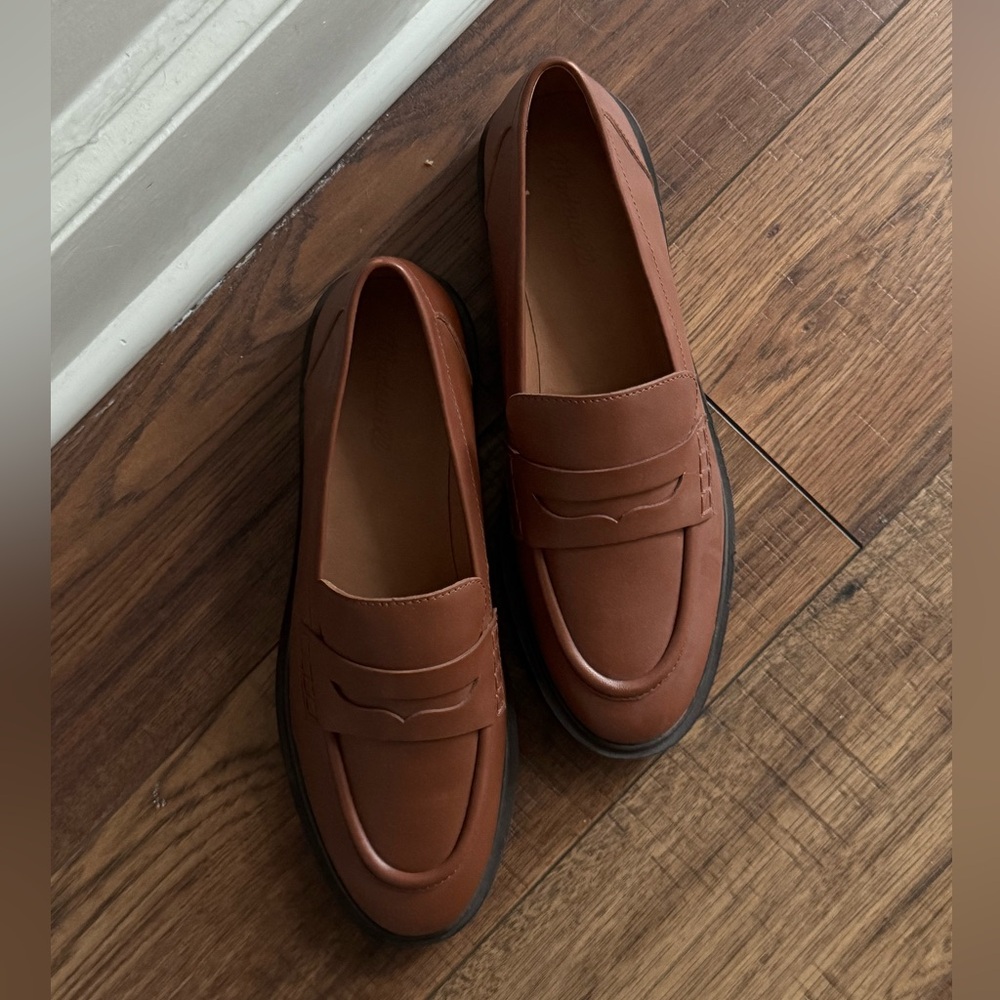 Madewell | Vernon brown leather loafers
